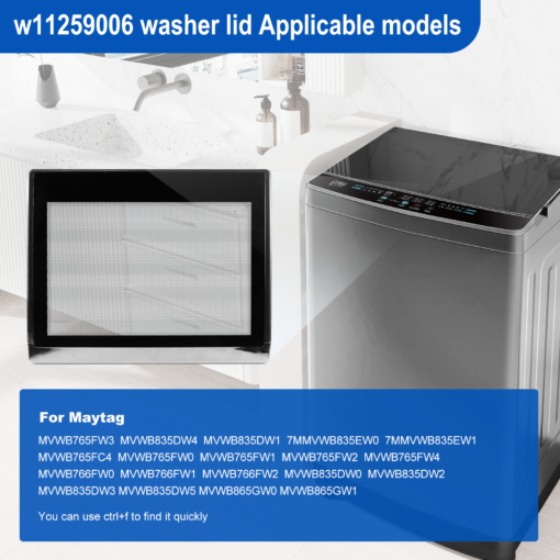 W11259006 Washer Cover - Image 2