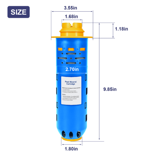 W28000 Pool Filter Cartridge - Blue and Yellow - Image 3